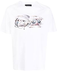 Amiri - White Pegasus T Shirt With Print - Lyst