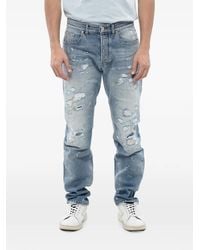 John Richmond - Distressed-Effect Regular-Fit Jeans - Lyst