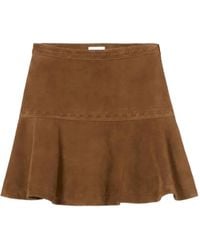Claudie Pierlot - Suede Wrap Skirt - Lyst