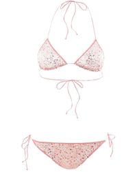 Oséree - Netquins Microkini Sequinned Bikini - Lyst