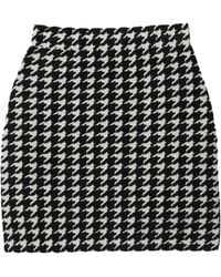 Burberry - Houndstooth-pattern Mini Skirt - Lyst