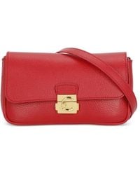Coccinelle - C-Me Lock Pebbled Leather Shoulder Bag - Lyst