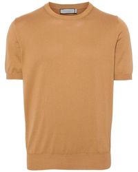 Canali - Crew-neck Cotton T-shirt - Lyst