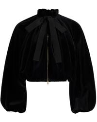 Patou - Jacke Aus Samt Mit Ballonärmeln - Lyst