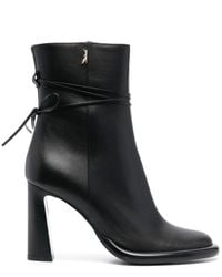 Patrizia Pepe - 95mm Leather Ankle Boots - Lyst