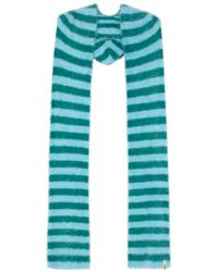 Sunnei - Brushed-effect Striped Scarf - Lyst