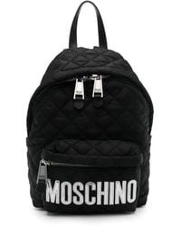Moschino - Quilted Logo Backpack - Lyst