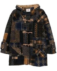 Bye - Kapuzenjacke Im Patchwork-Design - Lyst