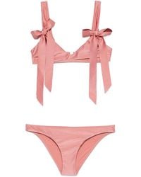Zimmermann - Patience Bow-Tie Bikini - Lyst