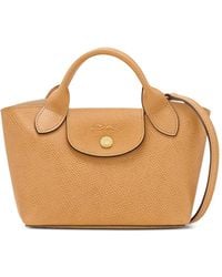 Longchamp - Xs Épure Textured-Leather Tote Bag - Lyst