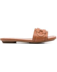 Hogan - H685 Logo Detail Sandals - Lyst