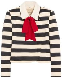 Valentino Garavani - Maxi Barré Cotton Satin Jacket - Lyst