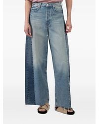 Mother - Patchwork Panel Jeans - Lyst