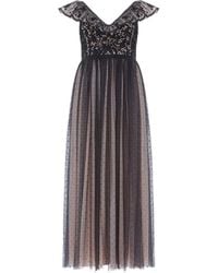Needle & Thread - Lace-Detail Ruffled Dress - Lyst