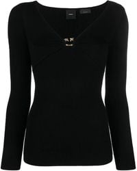 Pinko - Geripptes Strickoberteil - Lyst
