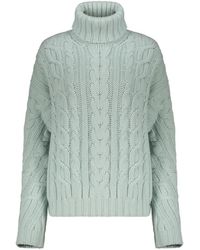 Herno - Cable-Knit Roll-Neck Sweater - Lyst