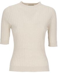 Peserico - Ribbed Knit Sweater - Lyst