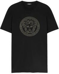 Versace - Camiseta con aplique Medusa Head - Lyst