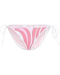 PUCCI - Marmo-Print Tie-Side Bikini Bottoms - Lyst