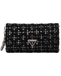 Guess - Giully Sequin Chain Cross Body Bag - Lyst