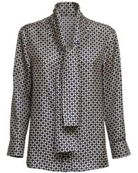 Max Mara - Vittoria Geometric-Print Shirt - Lyst