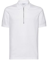 Ferragamo - Piquet Cotton Polo Shirt - Lyst