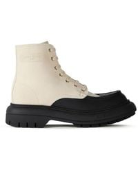 Givenchy - Cargo Desert-Boots Aus Canvas Und Leder - Lyst