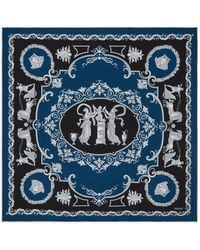 Versace - Hall Of Heroes Large Silk Scarf - Lyst