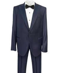 Caruso - Single-Breasted Satin-Lapel Tuxedo Suit - Lyst