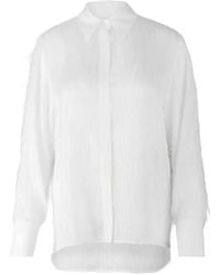 Peserico - Camisa Con Detalle De Flecos - Lyst