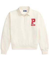 Polo Ralph Lauren - Half-Zip Logo-Print Polo Top - Lyst