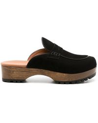 Sarah Chofakian - Sarah Nubuck Leather Clogs - Lyst