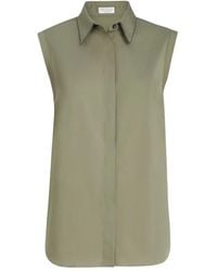 Brunello Cucinelli - Popeline Blouse - Lyst