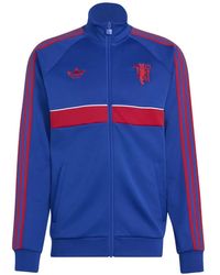 adidas - Manchester United Logo-Embroidered Track Jacket - Lyst