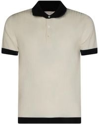 Malo - Ribbed-Knit Polo Shirt - Lyst