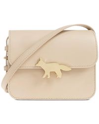 Maison Kitsuné - Edie Fox-Plaque Shoulder Bag - Lyst