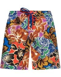 Palm Angels - X Vilebrequin Floral-Print Swim Shorts - Lyst