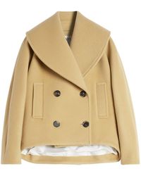 Lanvin - Wide-Lapel Double-Breasted Oversized Jacket - Lyst