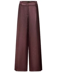 Shanghai Tang - Pleated Wide-Leg Trousers - Lyst