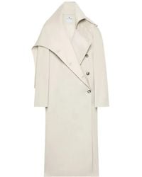 Courreges - Oblique Cotton Trench Coat - Lyst