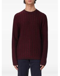 Emporio Armani - Textured-Knit Sweater - Lyst