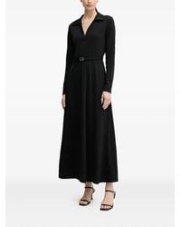 DKNY - Langärmeliges Kleid mit Gürtel - Lyst