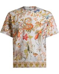 Etro - Fauna-Print T-Shirt - Lyst