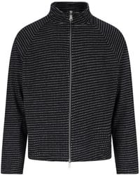 mfpen - Zip-Up Checked Cardigan - Lyst