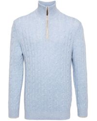 N.Peal Cashmere - Albemarle Cardigan mit Zopfmuster - Lyst