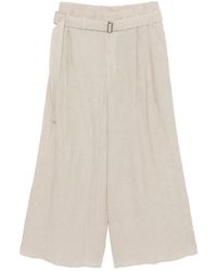 Forme D'expression - Belted Wide-Leg Pants - Lyst