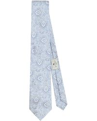 Etro - Cravate en soie à motif cachemire - Lyst