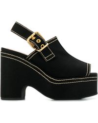 Marni Sandali con cucitura a contrasto - Verde