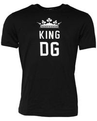 Dolce & Gabbana - Crown-Print Short-Sleeve T-Shirt - Lyst