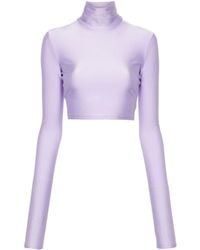ANDAMANE - Orchid High-neck Top - Lyst